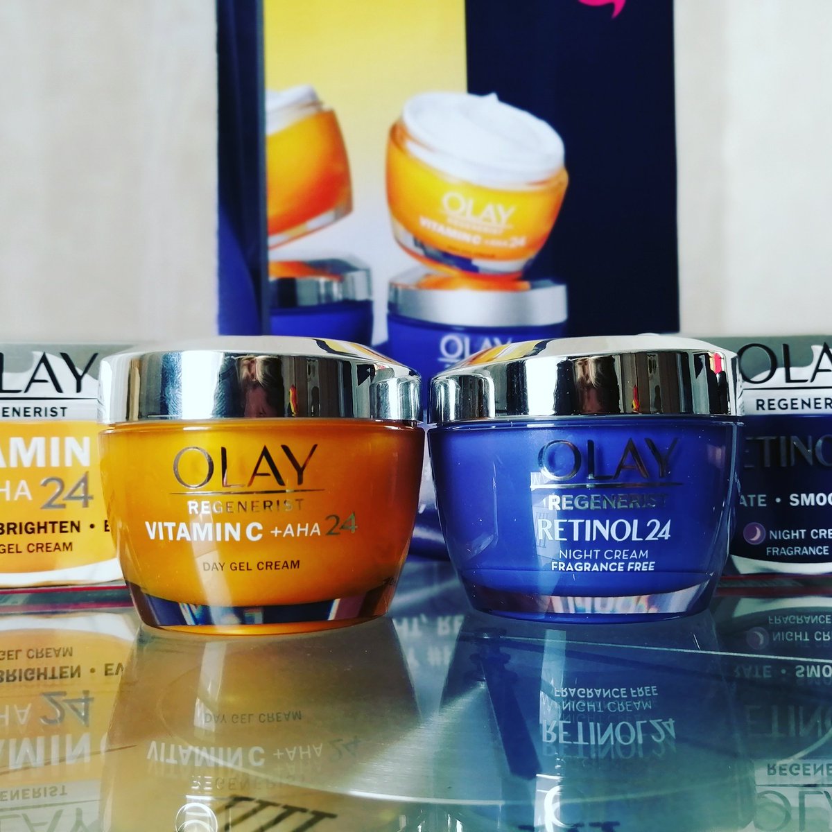 Influivon's tweet photo. Introducing Olay Vitamin C + Day Cream and Olay Retinol24 Night Cream - the ultimate power couple for your skin. 
#ad #canyourcreamdothis #olaypowercouple #savvycircle @supersavvymeofficial @olayuk https://t.co/z9Ln1qoRN3