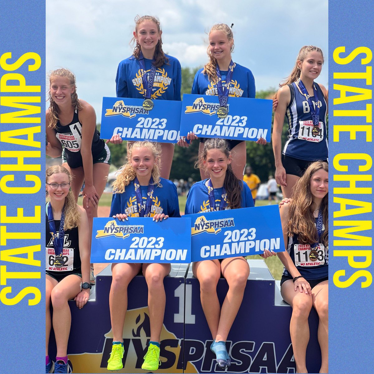 Boys last year …. Girls this year!! Congratulations to the 4 X 800m Relay Team on their State Title! <a href="/ea_bluedevils/">EABlueDevils</a> <a href="/EastAuroraHSNY/">East Aurora High School</a> <a href="/EastAuroraBee/">East Aurora Bee</a>