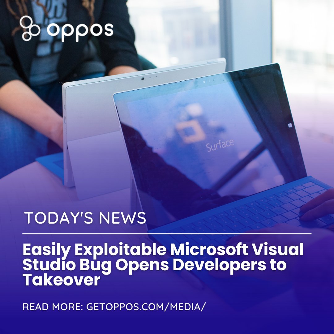 GetOppos's tweet image. #CybersecurityAlert: A bug in Microsoft Visual Studio installer is causing a stir in the cyber world!  Read more: smpl.is/753em
#cybersecurity #microsoftvisualstudio #bugalert #cyberworld #cybersecuritynews #technologynews #techupdate