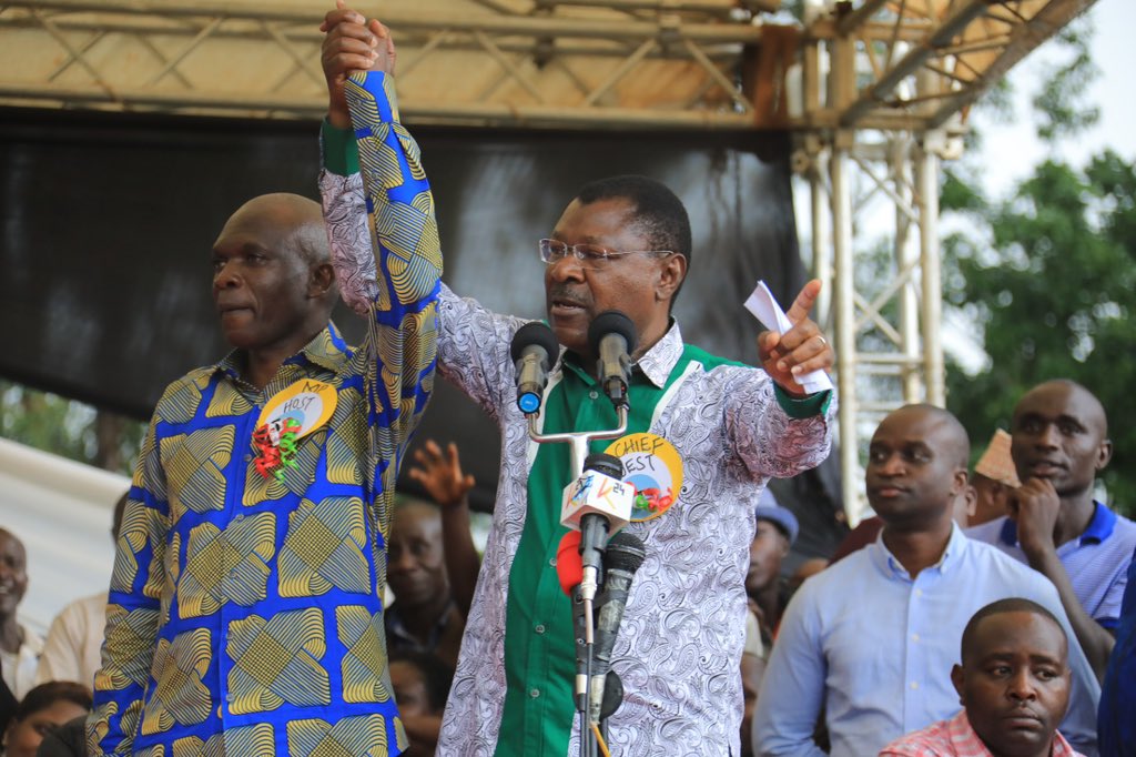 HonWetangula's tweet photo. Today I led 17 MPs in a funds drive in aid of Lwandeti DEB secondary school in Lugari constituency.

Over Ksh.14 million was raised to support infrastructural development of the institution.

Health Cabinet Secretary Ms Susan Nakhumicha and Governor Kakamega County H.E Fernandez Barasa, his deputy Hon Ayub Savula were among guests who honoured invitation by area MP Hon Nabii Nabwera to help raise funds for the school.

I asked MPs opposed to the Finance Bill to stop misleading the public on the content of the document and push for amendments of the clauses they feel were not good for Kenyans.

The Constitution gives MPs powers to push for amendments on clauses that they single out as unfriendly to citizens and that is what I urge them to do instead of decampaigning the document in public meetings in villages.

I reminded the legislators that they will have an opportunity to vote for the Bill "clause by clause".

That will give them a chance to make a decision on the document when it will be tabled in the House.

The MPs sit in Committees where they have an opportunity to thoroughly scrutinise the Bill and make changes on clauses that they disagree with.

I encouraged the ongoing debate on the Bill by the leaders but asked them to handle the matter soberly and guard against sentiments that mislead the public or incite some legislators against wananchi.

I assured wananchi that President William Ruto was also concerned about the high cost of living and he was doing his best to cushion Kenyans from suffering.

I called for unity of purpose among MPs from Western region irrespective of the political party affiliation.

I pledged to support the Western MPs caucus that has brought together all the MPs from the region for the sake of development and prosperity of the region.