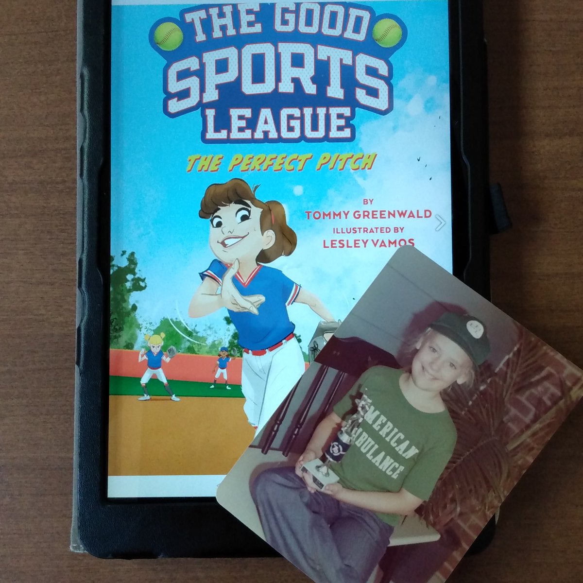 Ms. Yingling Reads . (@msyingling) on Twitter photo Thanks to <a href="/tommygreenwald/">Tommy Greenwald</a> @LesleyVamos <a href="/abramskids/">ABRAMS Kids</a> The Perfect Pitch (9/12/23), I can trot out the ONE picture of me looking athletic as a child. If even I played softball, there are a lot of kids who need this book! Thanks to <a href="/tommygreenwald/">Tommy Greenwald</a> @LesleyVamos <a href="/abramskids/">ABRAMS Kids</a> The Perfect Pitch (9/12/23), I can trot out the ONE picture of me looking athletic as a child. If even I played softball, there are a lot of kids who need this book!