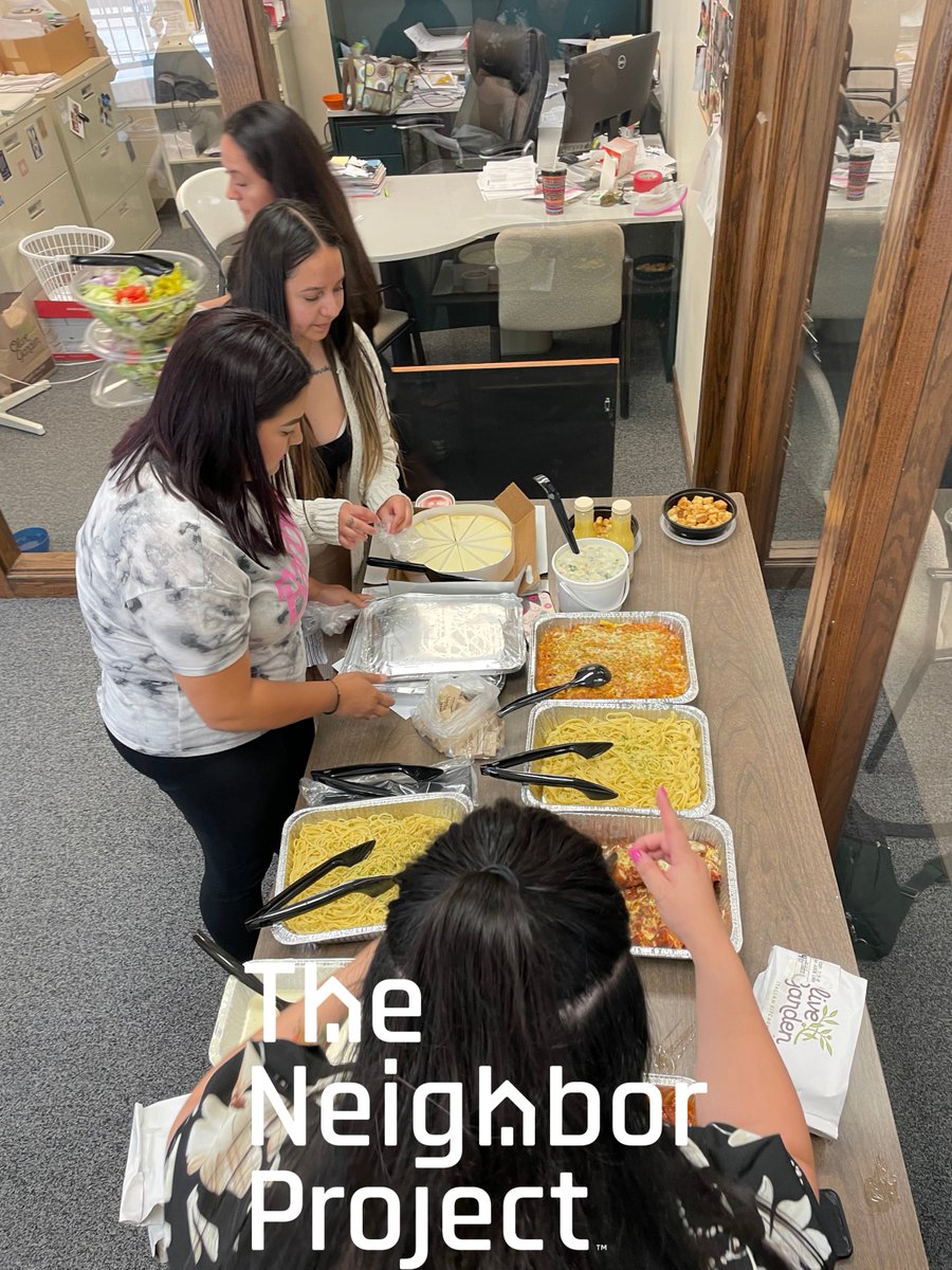 tnpaurora's tweet photo. OurOur last staff meeting was great! We welcomed a new staff member and had lunch catered from @olivegarden #auroraillinois #cityofaurorail #neighborworks https://t.co/KMJmXK08do