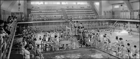 Liverpool1207's tweet image. Opened on this day 1936 - The Harold Davies, #Dovecot Baths. 
Closed 1988, demolished 1993