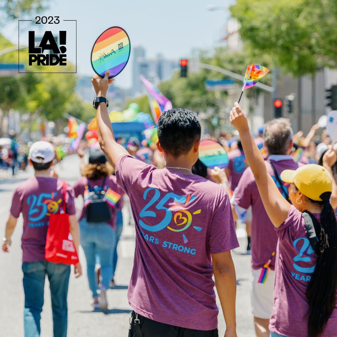 LACareHealth's tweet photo. L.A. Care celebrates diversity and inclusion at #LAPride! 🏳️‍🌈 Catch us at the Pride parade on Sunday, June 11! Bring your friends and family! The parade, which is in Hollywood, will be broadcast live on ABC7. We invite everyone to tune in to Channel 7 on Sunday, June 11 at 11am! https://t.co/kWrlhIDxae