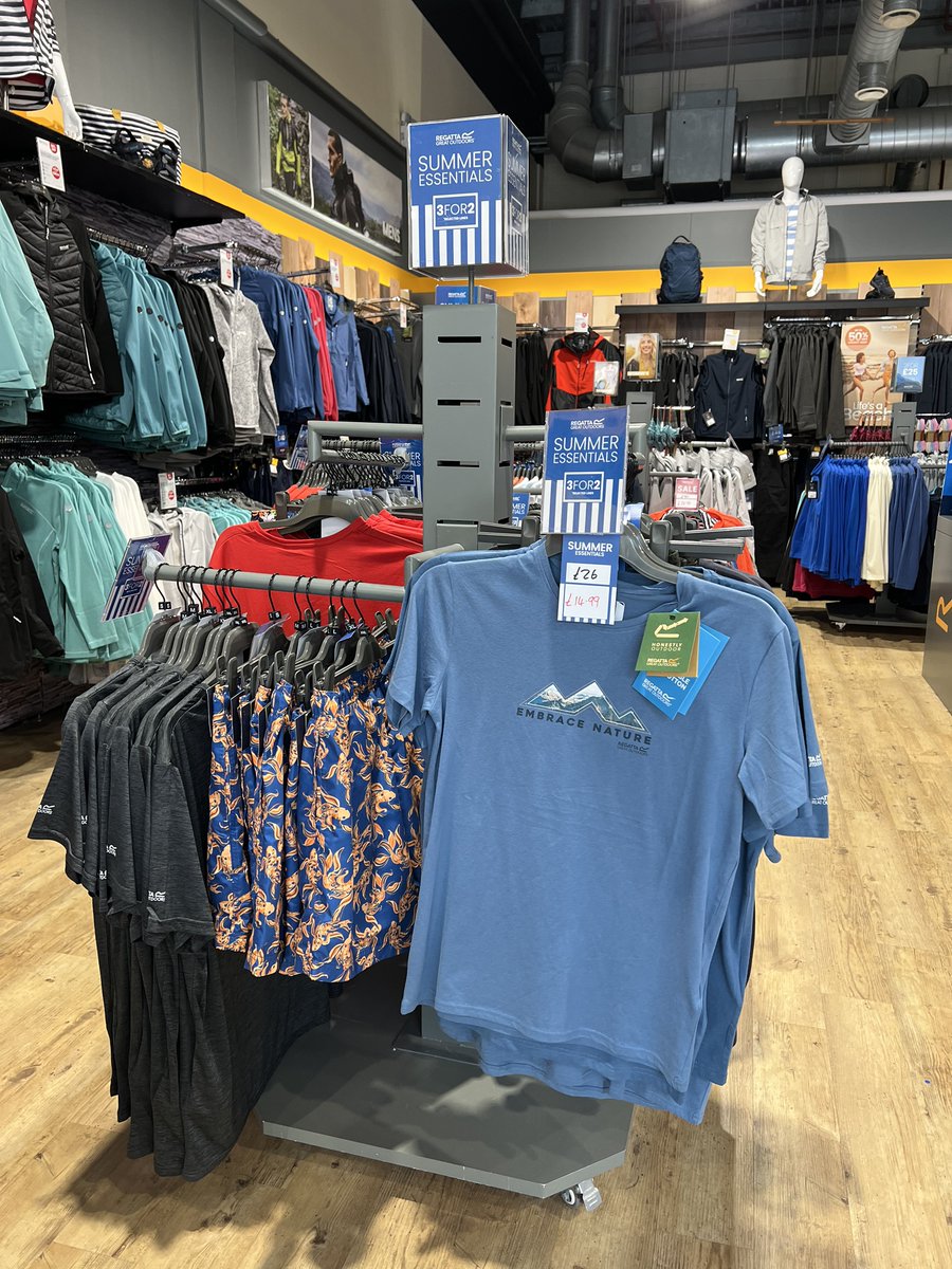 affinitystaffs's tweet image. All you need for the #beach from head to toe at @RegattaOutdoors with lots of it on #3for2 too! 

Pop in and pick up a #holiday bargain 🏖️ 🩳 👕