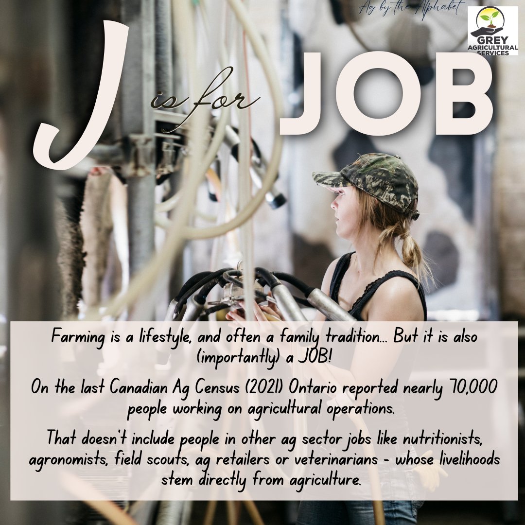 Kudos to everyone out there who works in ag! 
Farmers put in long hours and tough days, but so do their employees, advisors, suppliers... the list goes on and on! It's a big industry - we're so appreciative to everyone involved! 
#GreyAg #Farm365 #OntAg