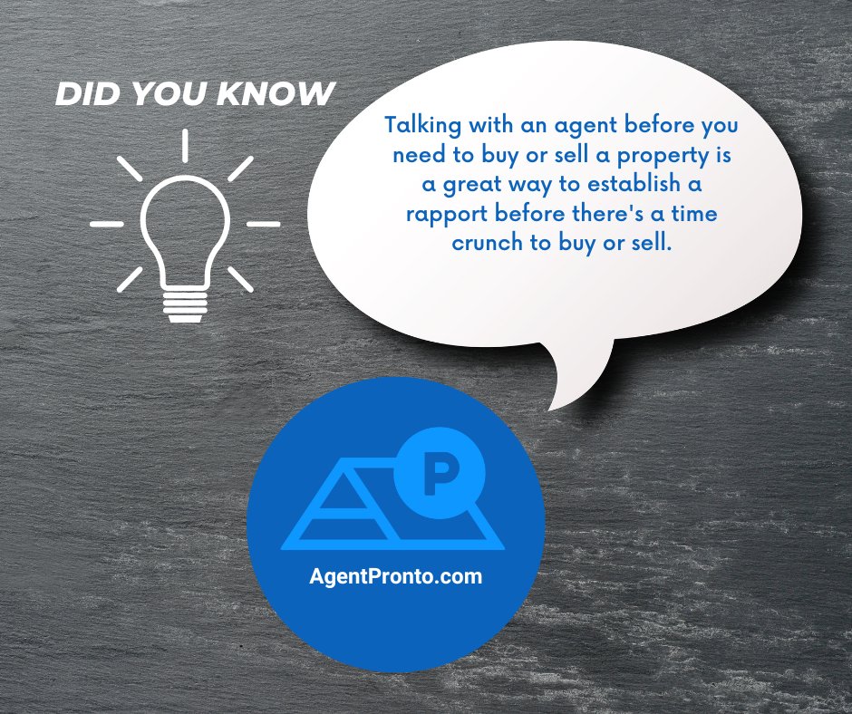 agentpronto's tweet photo. Did You Know with Agent Pronto - meeting with an agent for the first time can be intimidating! No need to worry though; we have a list of things to expect during your first meeting. More here https://t.co/7h5d0fcouc #AgentPronto #realestate #firsthome #meetingnewpeople https://t.co/E6THhT6eiF
