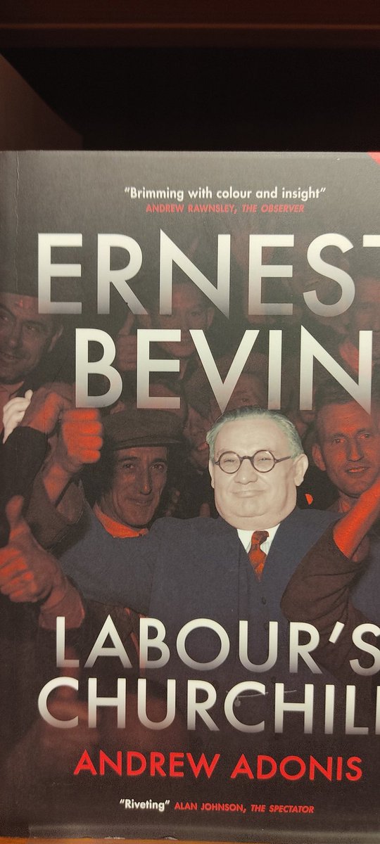Picked this up today. What characters and statesmen Clem Attlee's post war Labour Party had. The greatest Labour government we've ever had IMO.
#ErnestBevin #ClementAttlee ##LabourParty