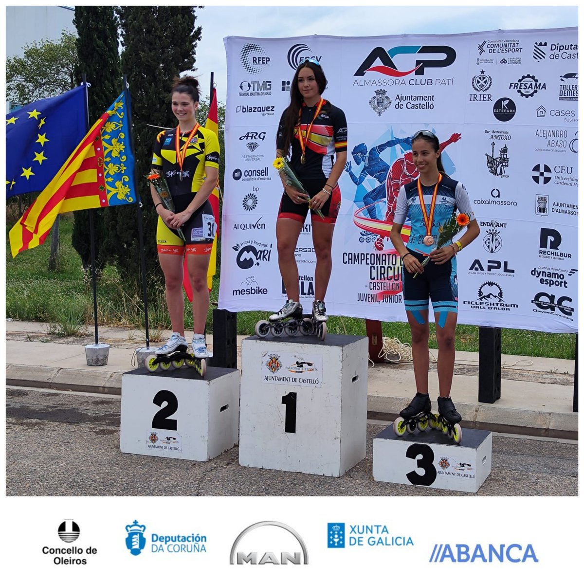 SCD_RABADEIRA's tweet photo. 4 medallas conseguidas por nuestros chicos en el primer día de competición del Campeonato de España.
Andrea: medalla bronce en 100m.
Xoel: medalla bronce en 100m.
Raul: campeón de España en 8000 puntos.
Manu: campeón de España en 15000 eliminación.
#PoderAzul #EquipoRabadeira https://t.co/3OAmNlm5AS