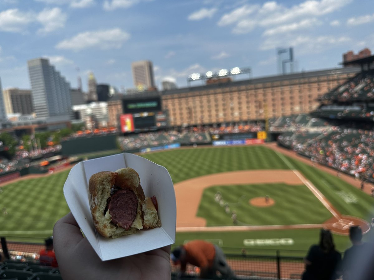 “A hot dog at the ballgame beats roast beef at the Ritz.” -Humphrey Bogart #Orioles #Birdland #CamdenYards