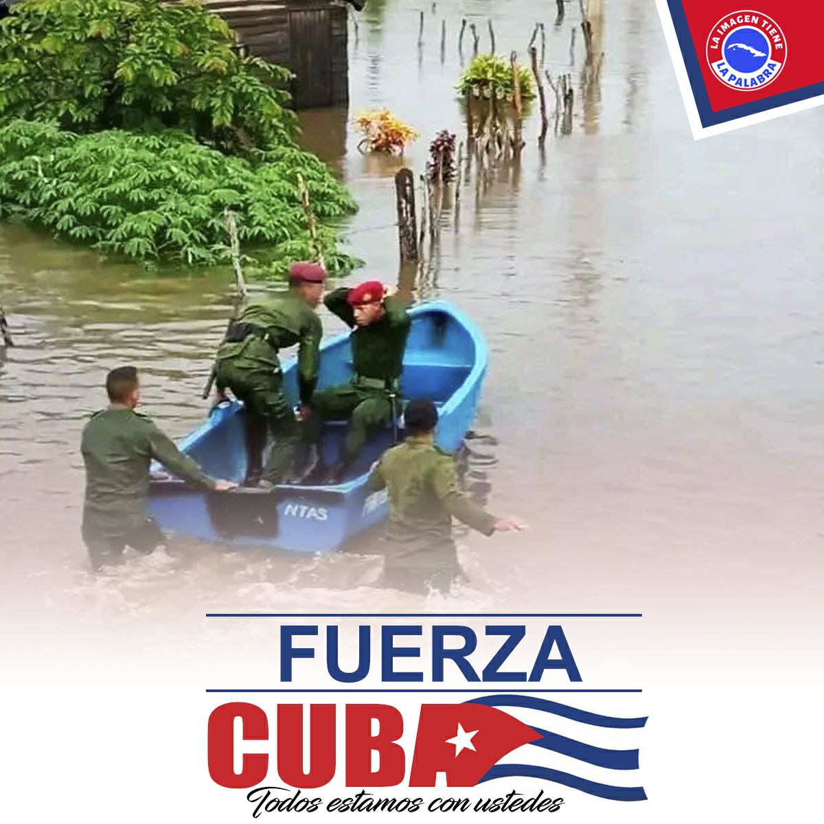 Las FAR es el pueblo uniformado, nuestros combatientes, siempre en el lugar que más se necesita.
#FuerzaCuba