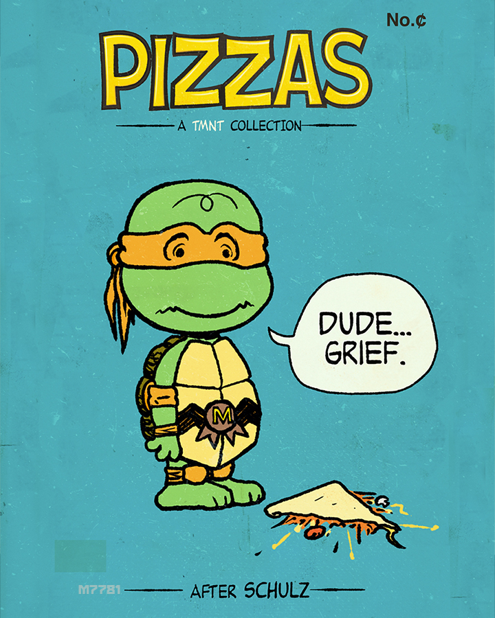 Cowabunga, Charlie Brown. 🐢  🎨 "tmnt x peanuts" by m7781: 