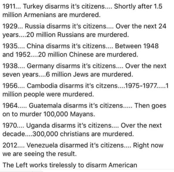oldguy_steve's tweet photo. The people need to be in charge - not the government.  In a disarmed society, the government is in charge.  They will try to convince you that it's for your safety but in the words of Benjamin Frankin, “Those who would give up essential liberty to purchase a little temporary safety, deserve neither liberty nor safety.”
