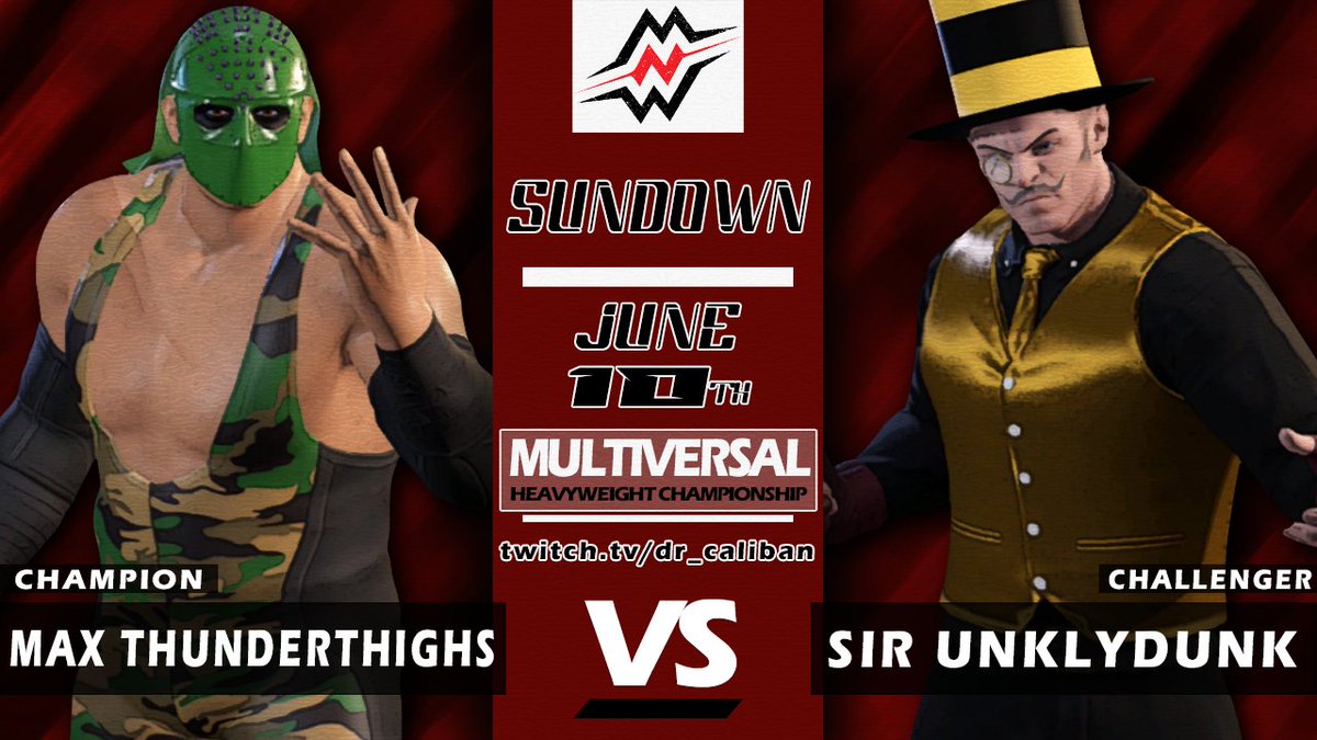MultiverseNexus's tweet photo. Today on MNW Warzone, it's the Sundown Supershow, the last stop before Multivania. The fate of 4 titles will be decided as well as the #1 contender at Multivania.

Join us at 1PM PST for all the action.

https://t.co/siObfx2HW6 https://t.co/EiJpjZL4fE