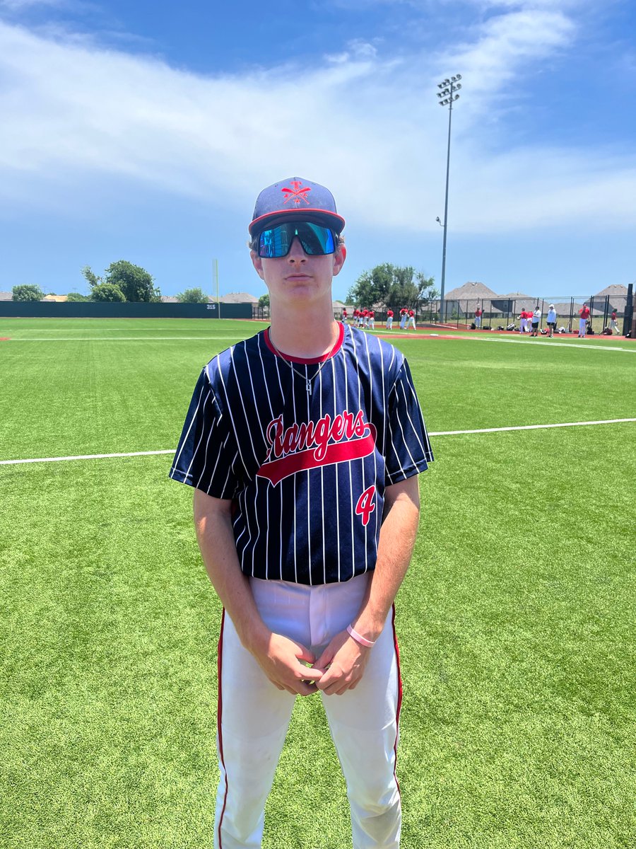 FiveToolTexas's tweet photo. F: TBA Rangers 12, @TeamProSource 15U longsworth,0
POG: Masen Patton 4-4 2RBI
Pitcher: Kaden Neil 4.2IP, 1H, 7K, 7BB https://t.co/09oLfmIaaO