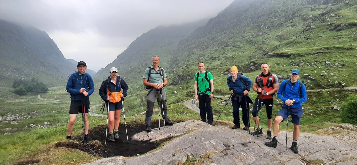Seanielon1979's tweet photo. Down the reeks today with @NaSleibhte very little views unfortunately, but a mighty walk taking in the purple mountain the big gun ridge and carruntoohil to name a few.#thereeks https://t.co/ucsAPeWWvz