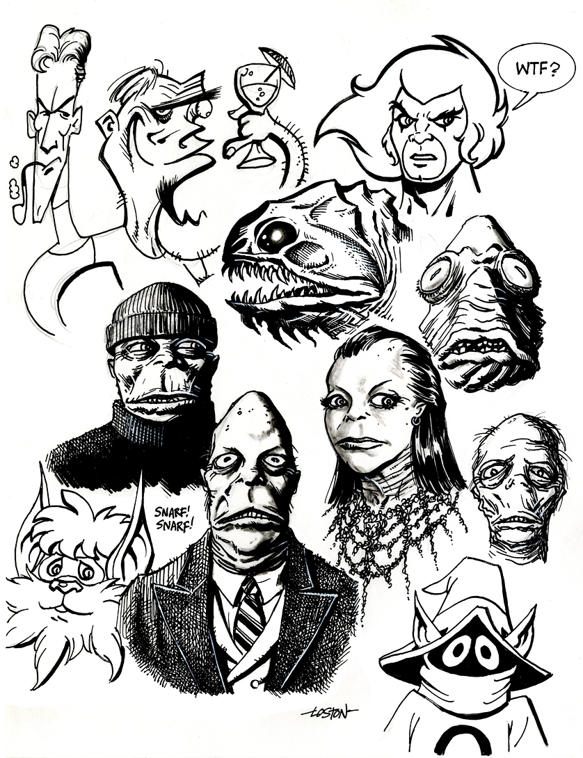 #Innsmouth #ThunderCats #HPLovecraft #MOTU #Orko #Liono #Snarf
Here's a weird mix of sketches for ya!