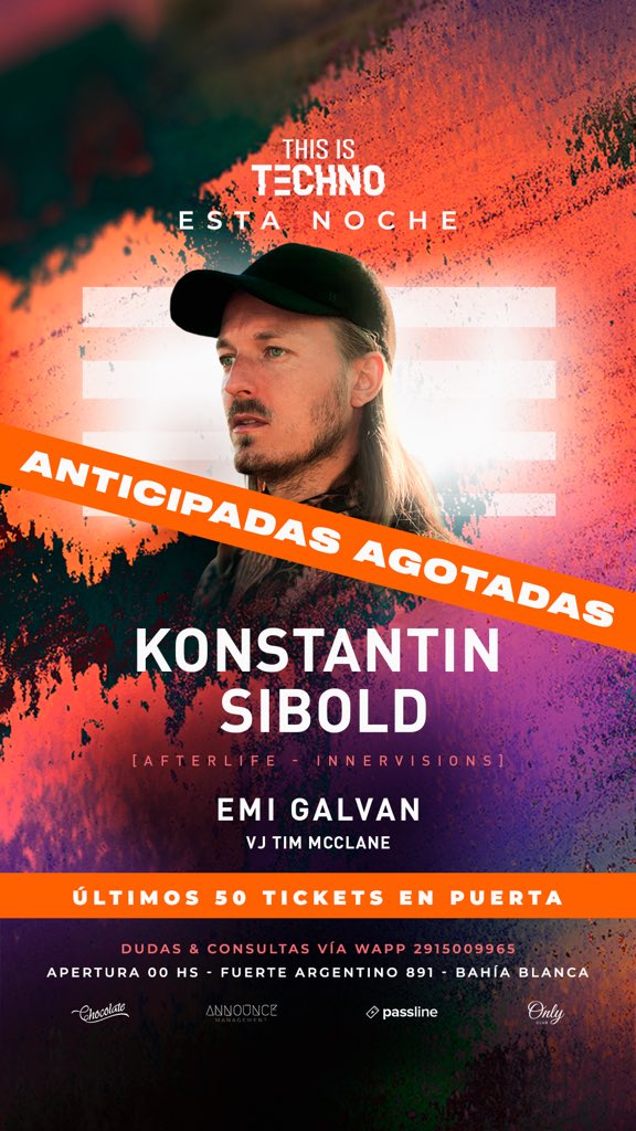 KONSTANTIN SIBOLD ESTA SOLD OUT! 
Otra noche de puro baile en la mejor fiesta de la ciudad 🔥🔥🔥