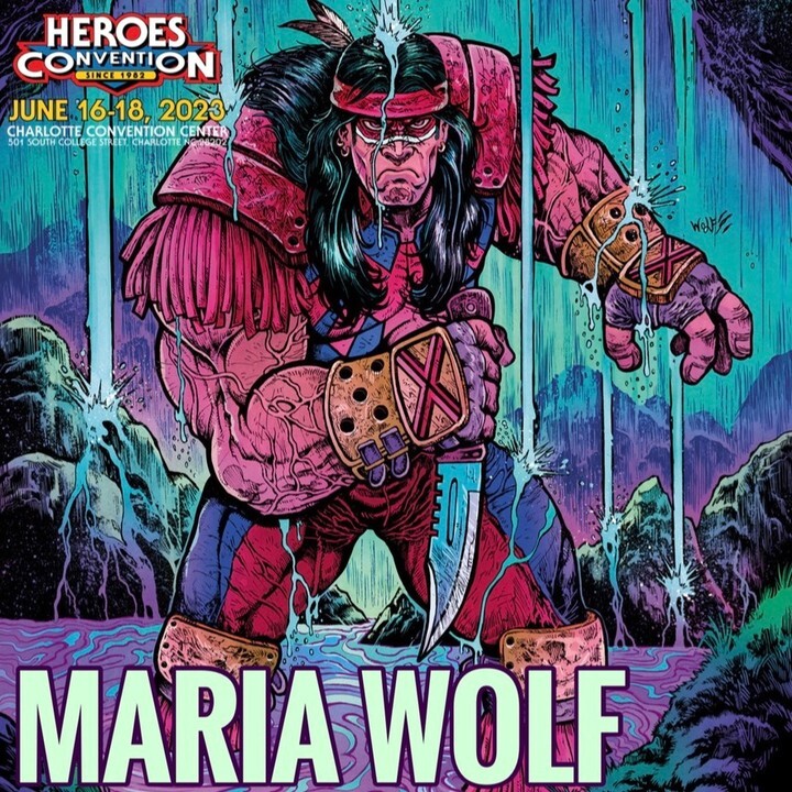 heroesonline's tweet photo. We love MARIA WOLF's astounding and detailed covers, some of the most exciting art and illustrations we've seen! She's coming to HeroesCon, June 16-18! And she likes all the same characters I do!
#mariawolf #heroescon #jamesproudstar
Tickets: https://t.co/NuBmwL1sDC
Guest Lis… https://t.co/87haVlu9VC