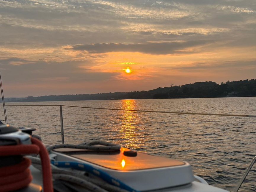 Sailing away for the weekend.