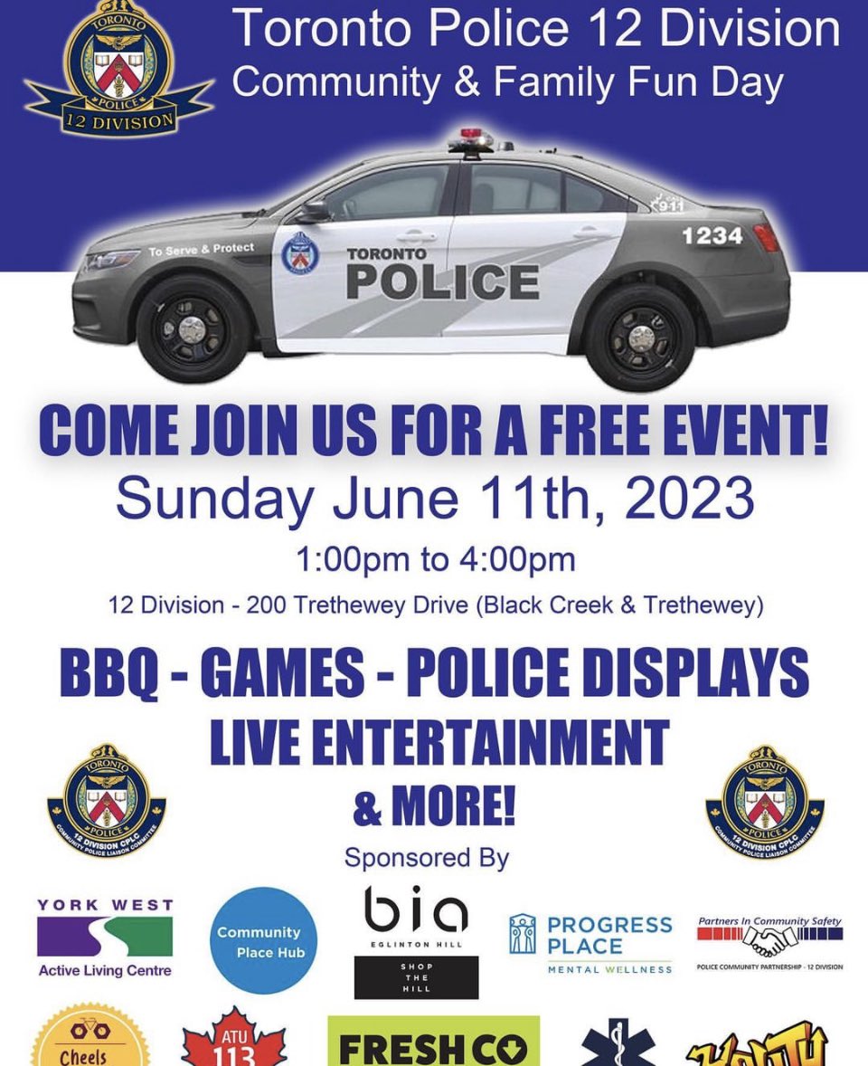 Kelly Skinner (@tpskellyskinner) on Twitter photo Tomorrow’s the big day! Come join us at <a href="/TorontoPolice/">Toronto Police</a> 12 Division for our Community & Family Fun Day! Tomorrow’s the big day! Come join us at <a href="/TorontoPolice/">Toronto Police</a> 12 Division for our Community & Family Fun Day!