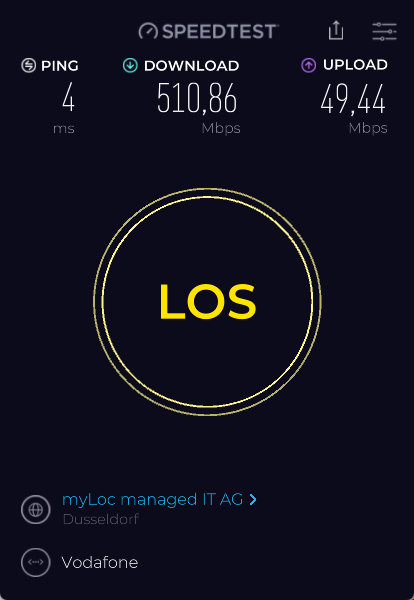 Also jetzt schon 5 Tage mit Internet via Kabel von <a href="/vodafoneservice/">Vodafone Service</a> Läuft selbst zu Stoßzeiten mit voller Leistung. Keinerlei Paketverlust und sonstiges :D