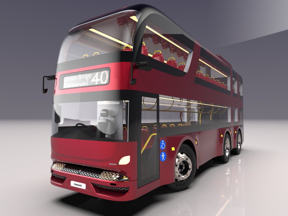 MValizadeh1996's tweet image. One of my recent projects was about the design double decker Tri-axle urban transit bus specially designed for the #UK.
The name of this bus is “#Megalopolis” which works with hydrogen fuel. On-road A380 plane ^_^
•••
#mbdr #NFTs #valizadeh #London