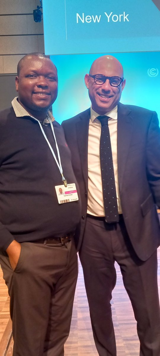 Subsidiary Body meetings prepare decisions taken by the COP and CMP. Meetings are held at the annual COP/CMP and the Bonn climate conference each June. ACE National Focal Point for Zimbabwe, Mr Tatenda Mutasa, with the Executive Secretary of UNFCCC,Mr. Simon Stiell of Grenada...