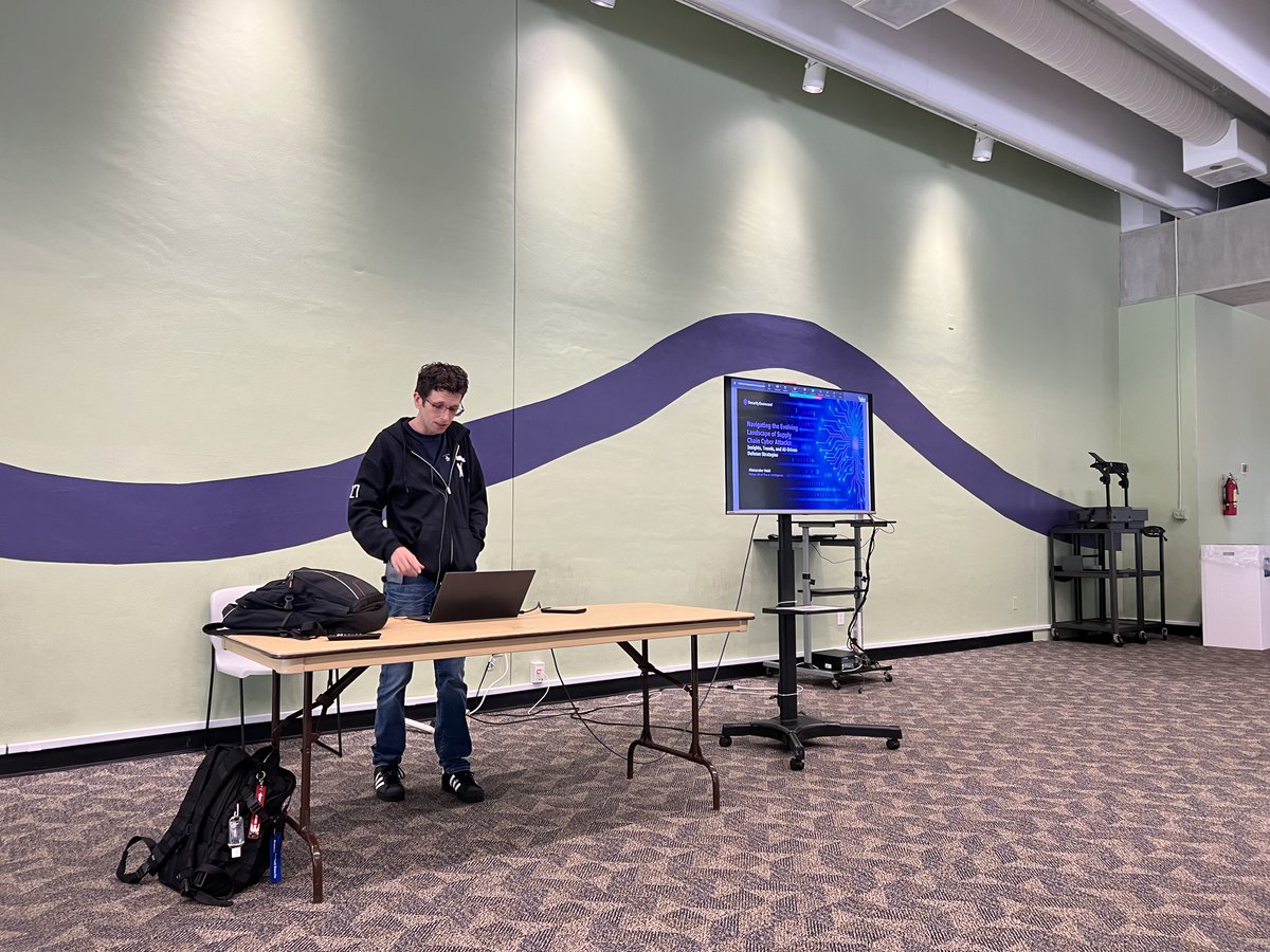 hackmiami's tweet photo. Alex Heid .
@alexheid
presenting on current supply chain attack campaigns at Hackmiami meetup. Join us every month https://t.co/UJM6OoafN7 #hackmiami %27 #hackmiamiX https://t.co/k2OGvg1SG9