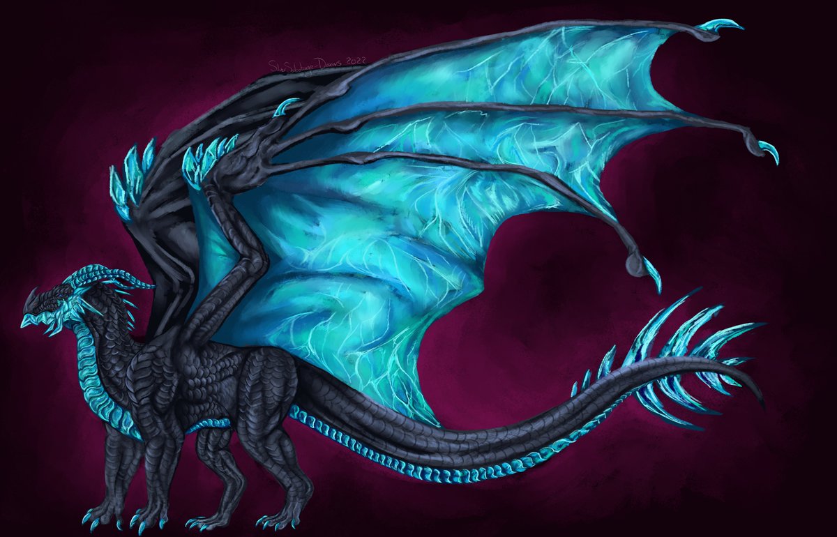 I haven't drawn this lad in a while, maybe i should make him do a comeback for Art Fight :0 #dragon #fantasycreature #smallartist #digitalart