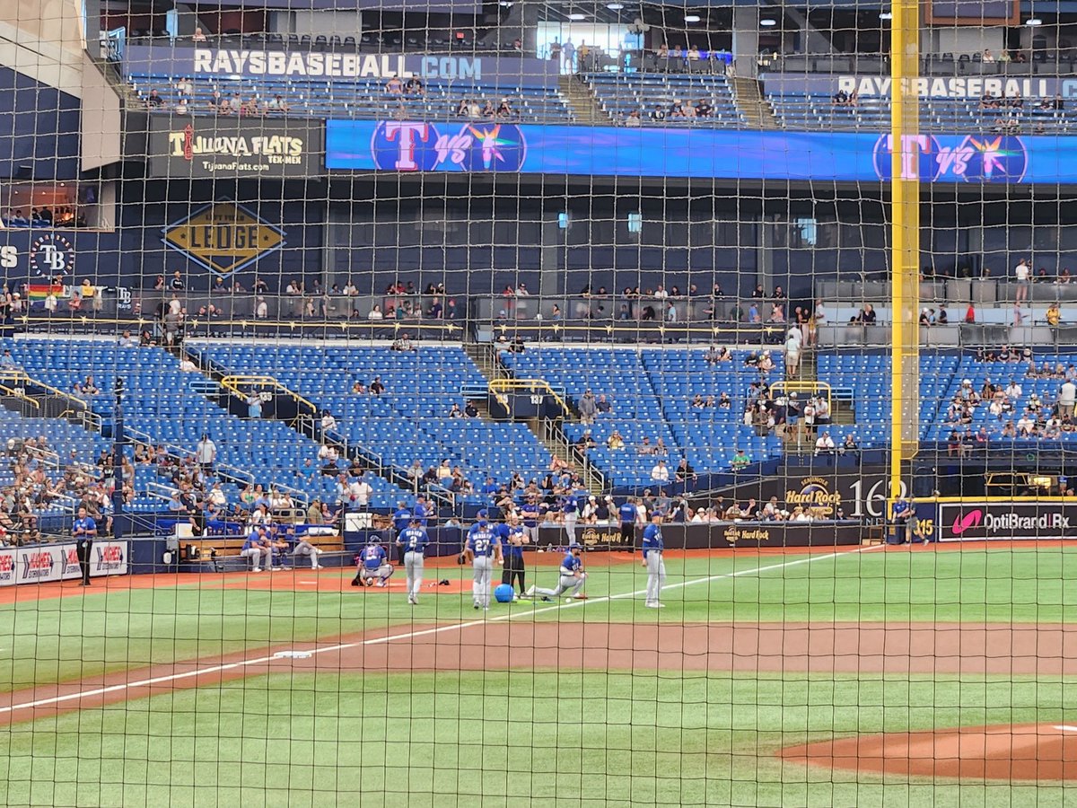 eowyn35's tweet photo. #RaysUp Great seats for a day at the ballpark with Kiddo. TB v. Texas. Thanks Big Bro for the tickets! https://t.co/weDnhwDwji