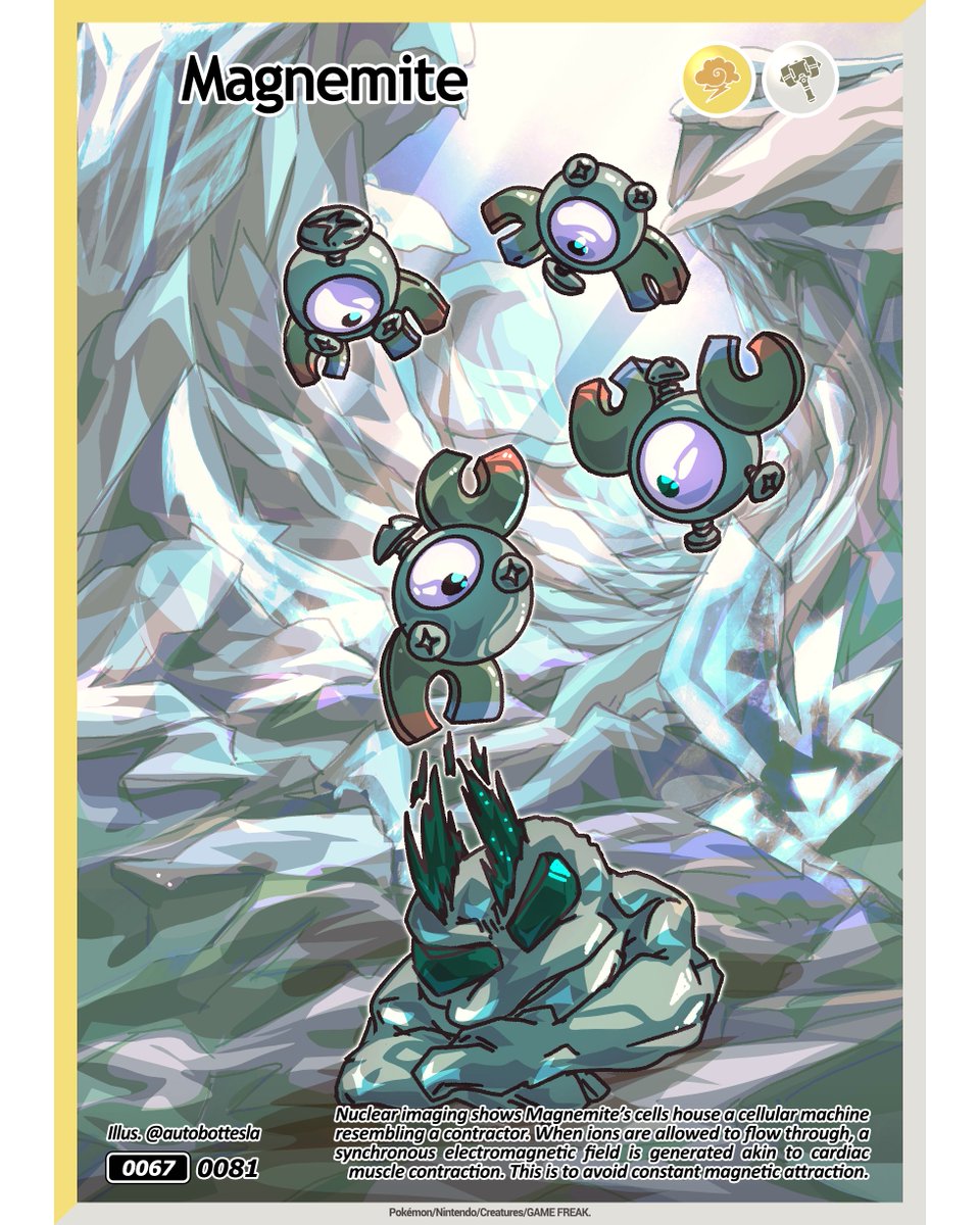 autobottesla's tweet photo. IllusDex ✏️ 0067
0081 コイル Magnemite https://t.co/2MDAM9KXQO