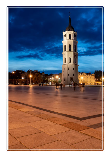 The #Belltower at #Vilnius #Cathedral lit in the #evening #twilight. #Lithuania has some fantastic #architecture on every corner. #local #people gather in the evening to #socialise in the #square #architecturephotography #streetphotography #ThePhotoHour #photooftheday