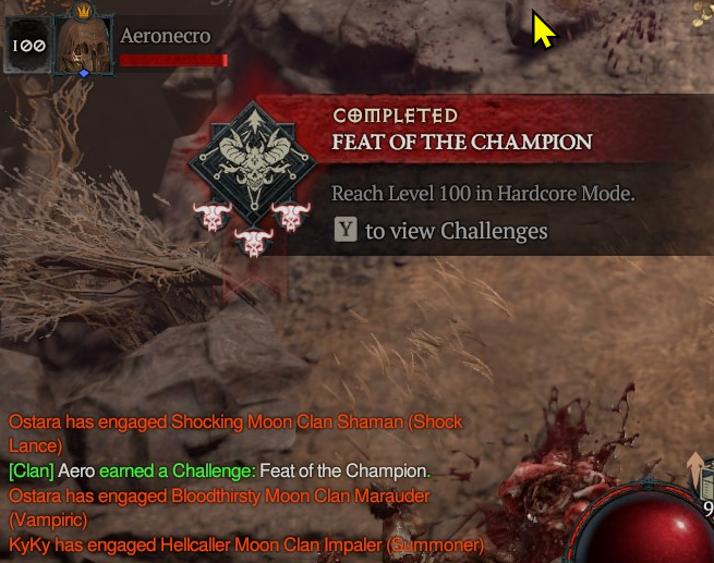 Top 5 necro, not bad for first time pushing hardcore