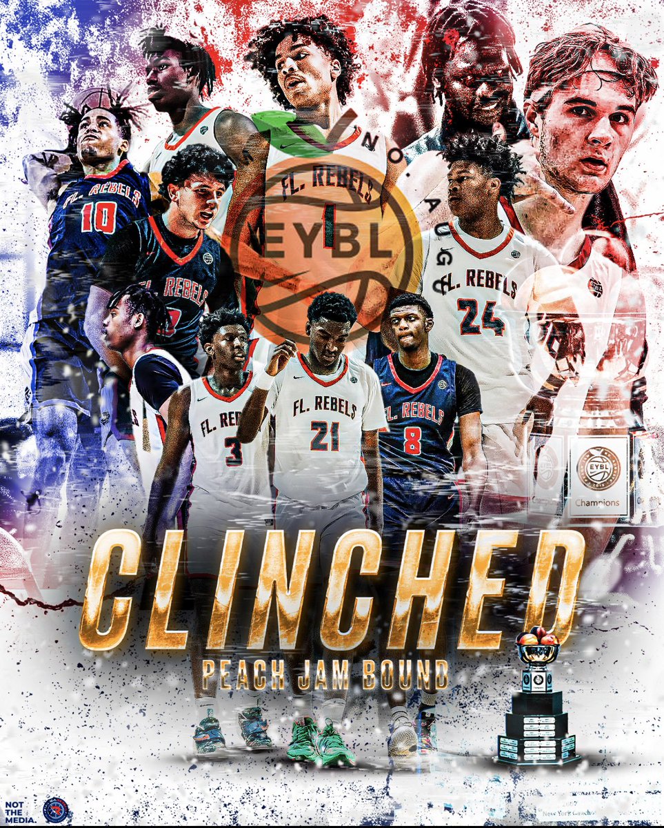 fl_Rebels's tweet photo. For the 3rd year in a row all 3 of our teams have qualified for Nike Peach Jam. This is a testament to the Hardwork that our coaches and players have put in week in and week out this spring. See you in July!!! 🙏🏾 https://t.co/kXdr4uvrXN