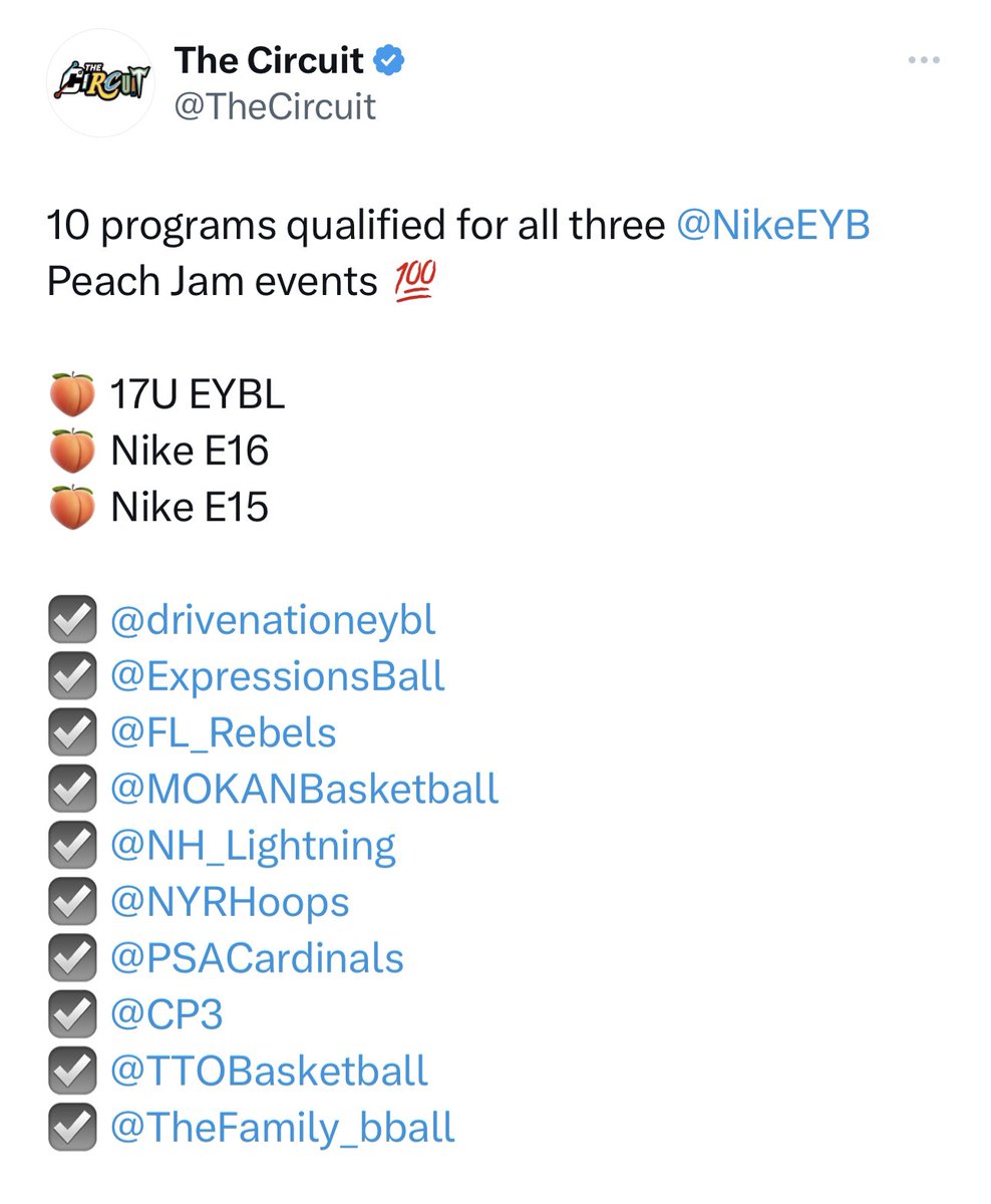 fl_Rebels's tweet photo. For the 3rd year in a row all 3 of our teams have qualified for Nike Peach Jam. This is a testament to the Hardwork that our coaches and players have put in week in and week out this spring. See you in July!!! 🙏🏾 https://t.co/kXdr4uvrXN
