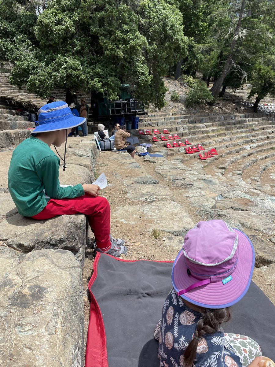 Pleased that my small children are ready to see this year’s Mountain Play, Into the Woods.