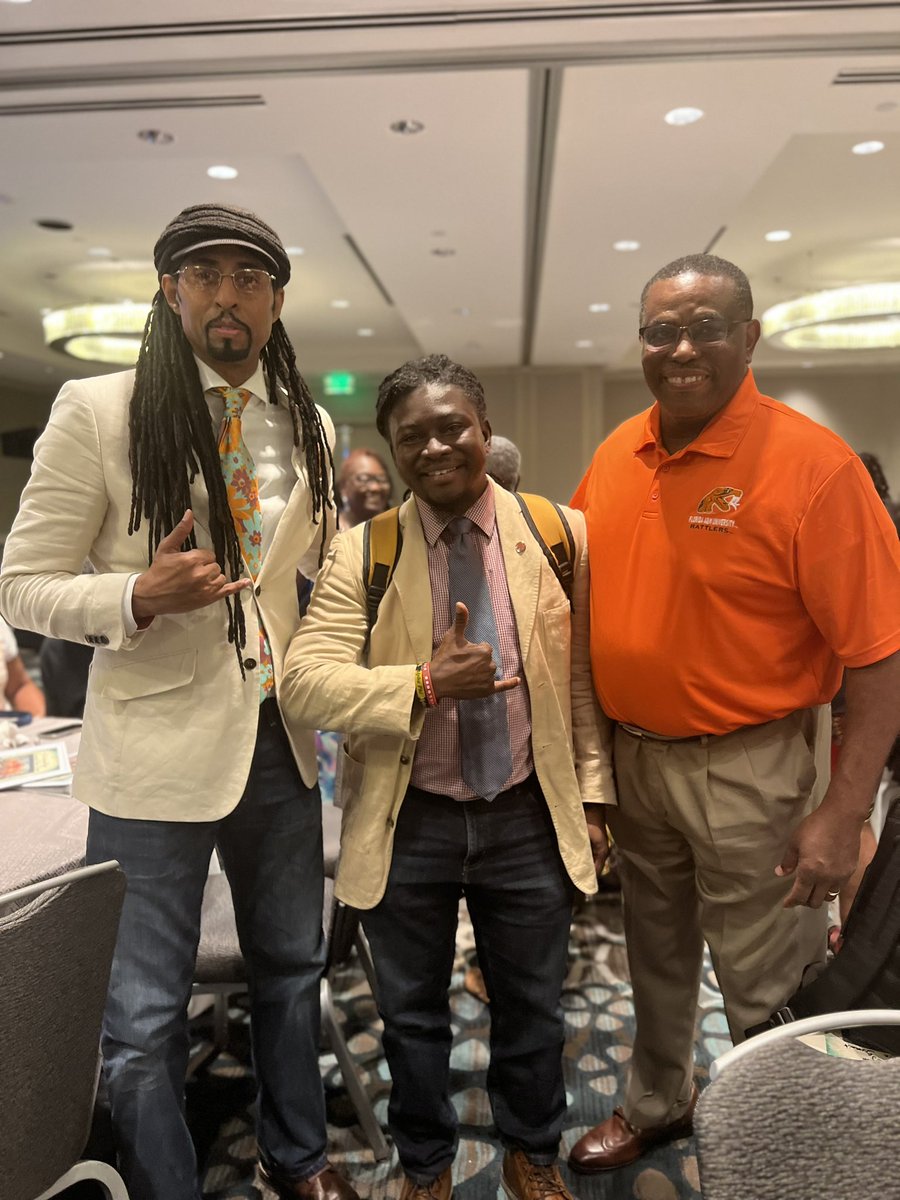 There is a poem that says even in cities of population two, I have a Brother there…well I’m at an Environmental Justice Summit and I was able to shake hands, exchange greetings, and depart friends with thee Brother Dr . Mustafa Santiago Ali #alphaphialpha #environmentaljustice