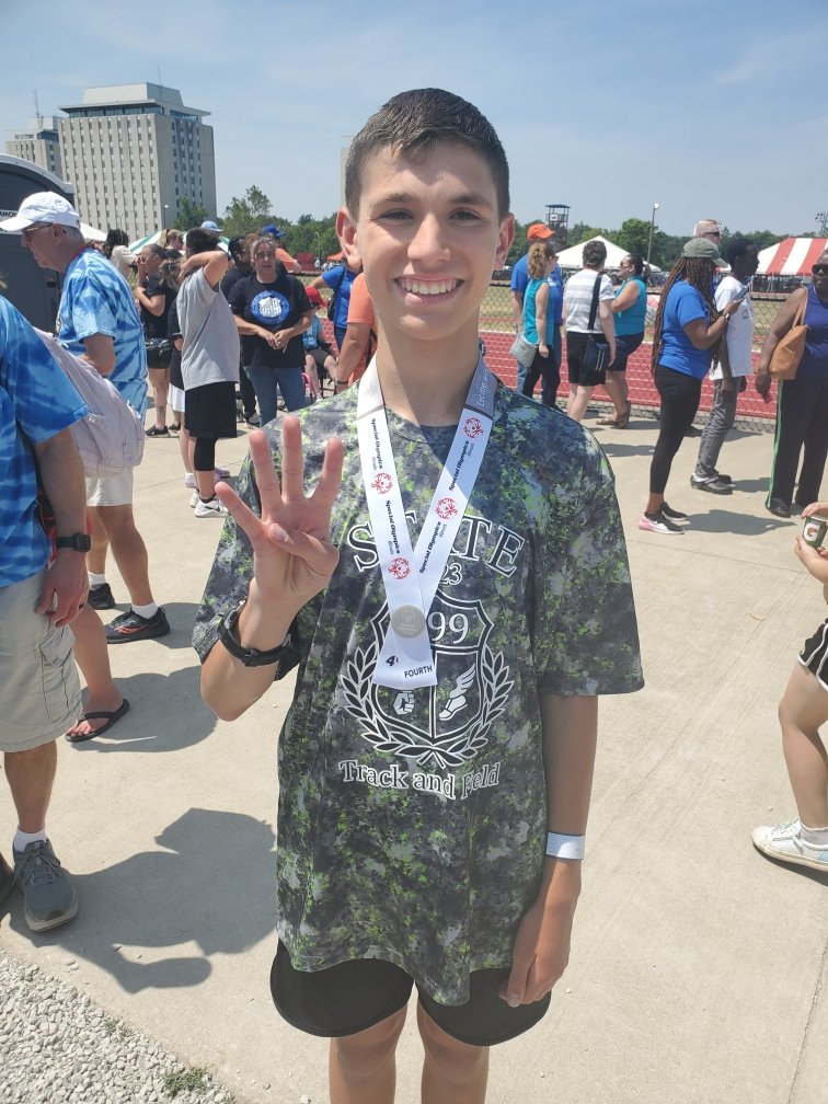 Congratulations to our 100M participants. Chris and Aiden earned 4th and Danny earned 7th, all in their respective divisions.