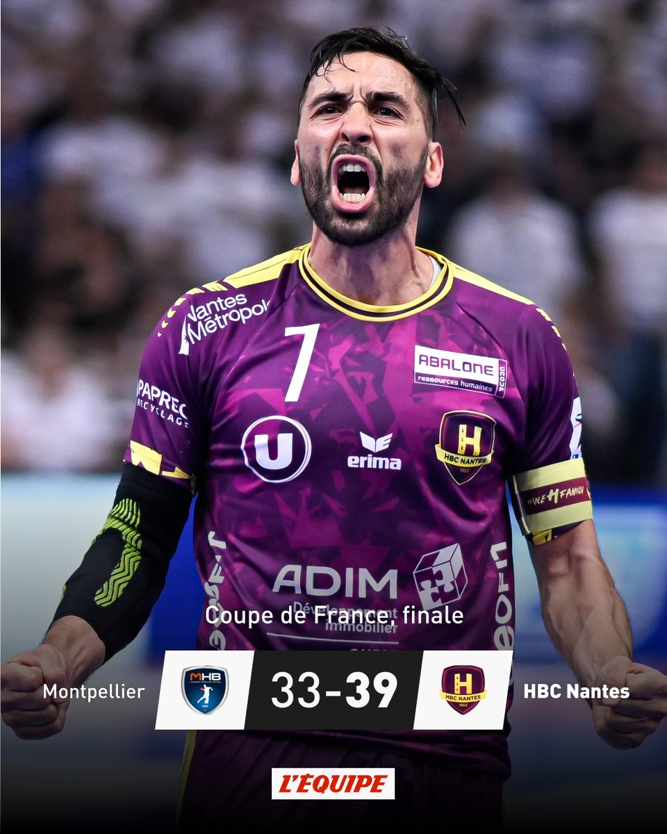 Le HBC Nantes remporte la Coupe de France. 

Le match > ow.ly/tnvs50OL4ky