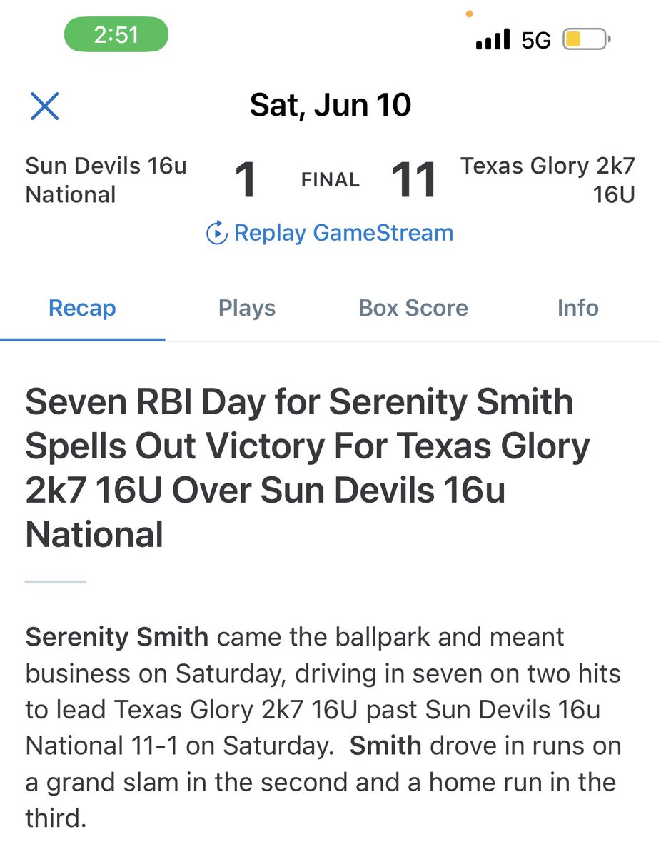 LSmith_2nd's tweet photo. What a way to celebrate your Sweet 16th!!!๐๐2 ๐ฃ back to back! @CoachSFaith @LSHSSBall
#grandslam #golive15 #7RBIs https://t.co/LAAkyUJ8rU