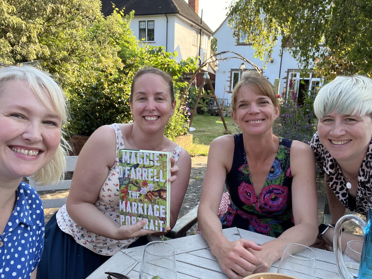 The Book Club Portrait, with apologies to Maggie O’Farrell 
#TheMarriagePortrait 
#MaggieOFarrell #amreading