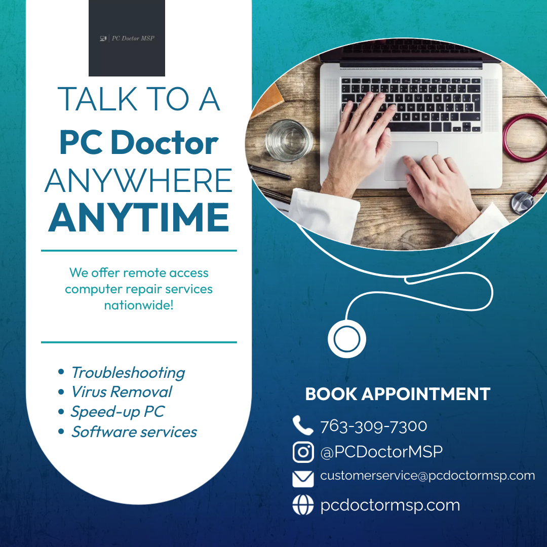PCDoctorMSP's tweet photo. PC Doctor MSP
PC Doctor Contact - https://t.co/n8IjcYXaOn
LinkedIn - https://t.co/NYnstmKDJD

#computerrepair #laptoprepair #phonerepair #gameingcomputer #brooklynparkmn #oldpc #oldcomputer #slowcomputer #systemrestore #virusremoval #malwareremoval #networking #minneapolis https://t.co/lfIWT457Jc