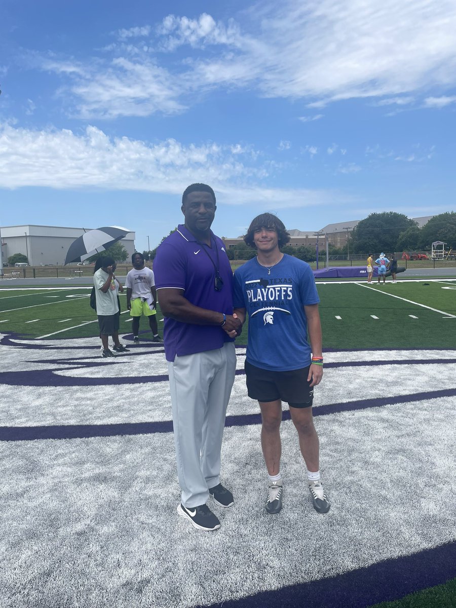 jettsmith21's tweet photo. #AGTG After a great camp i’m excited to announce i have received my 1st offer from @SAGU_Football 
@CHSSpartanFB @harkball @coachanzaldua35 @CoachGregEllis @anzaldua_corey https://t.co/MRSFbzMOrv