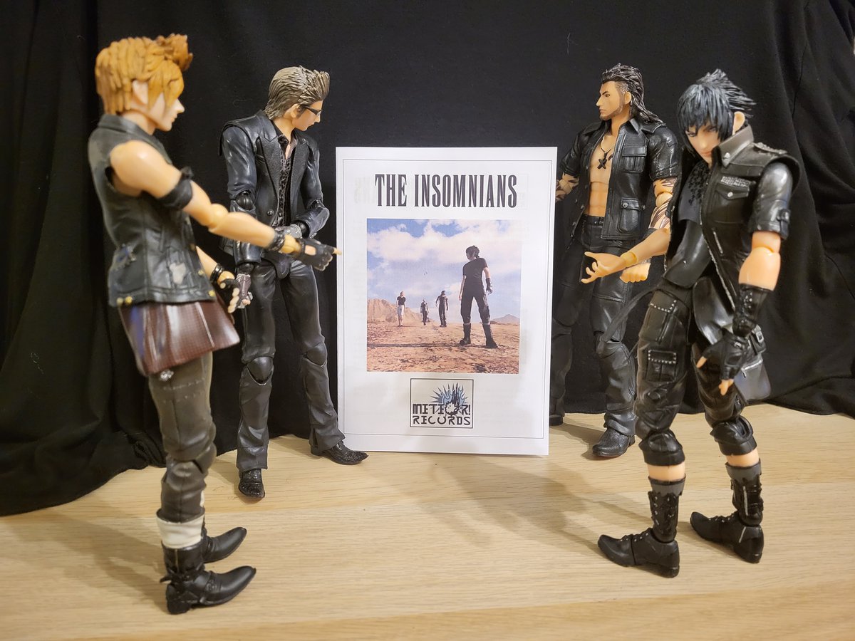 Ignis: Noct, have you seen this new zine?  It says we're in a rock band!
Noctis:  I told you we're #NotABoyBand !!!

For a limited time only get your copy of The Insomnians here:
drive.google.com/drive/folders/…

#FFXV #FF15 #FFXVOldSchoolZineFest <a href="/FfxvOld/">FFXV Old School Zine Fest</a>