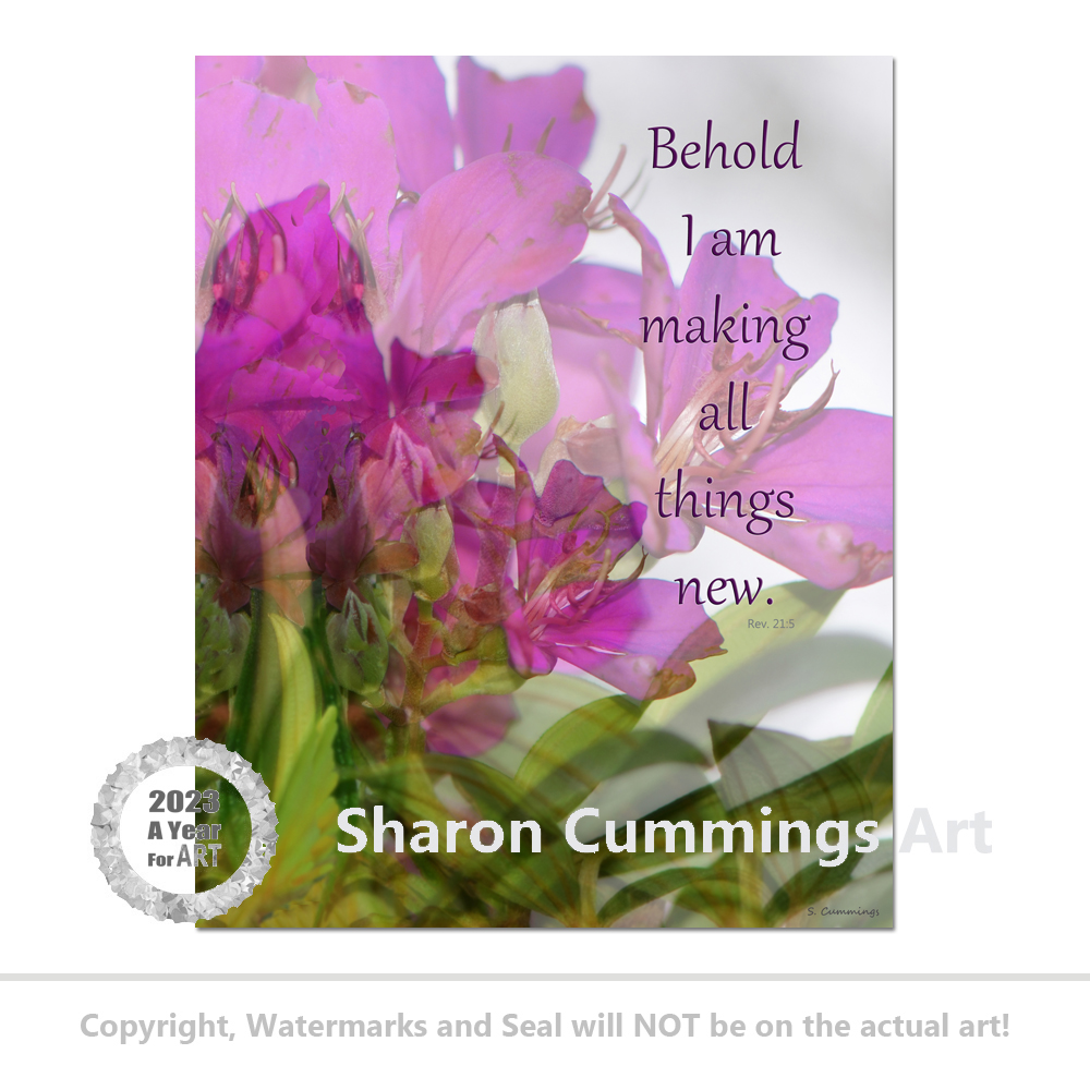 All Things New HERE:  fineartamerica.com/featured/all-t… #art #Christian #Christianity #Bible #BibleStudy #bibleverse #scripture #allthingsnew #floral #AYearForArt #BuyIntoArt #Sunday #sundayvibes