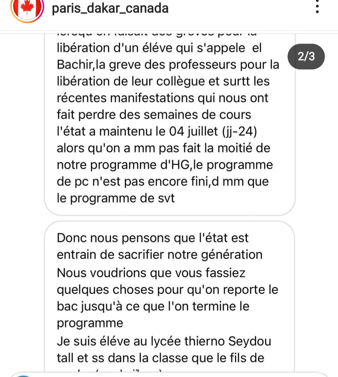 Douseydieng's tweet photo. 🚨📌 Témoignage d'un
camarade du fils de Sonko✊️✊️🇸🇳 https://t.co/HsgeKj7OWW