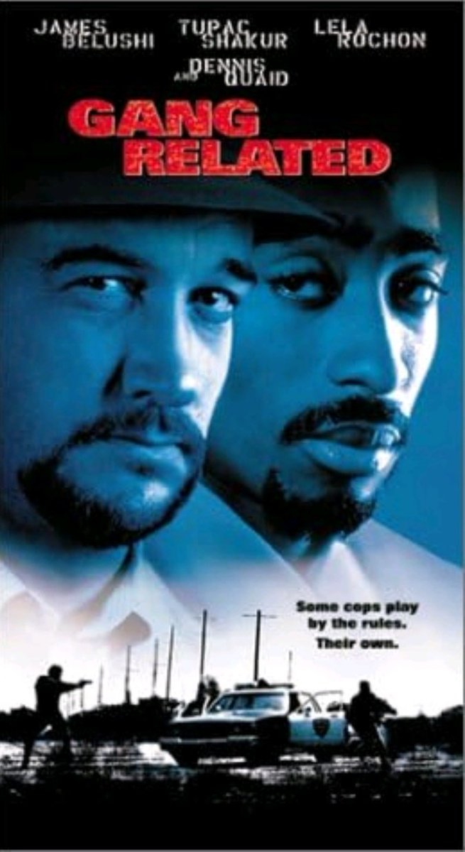 #rewatching 
Gang Related (1997)

After murdering an undercover DEA agent, two corrupt cops scramble to cover up what they've done.

#gangrelated #thrillermovie #jamesbelushi #tupacshakur #dennisquaid #tupac #lelarochon #jamesearljones #90saction