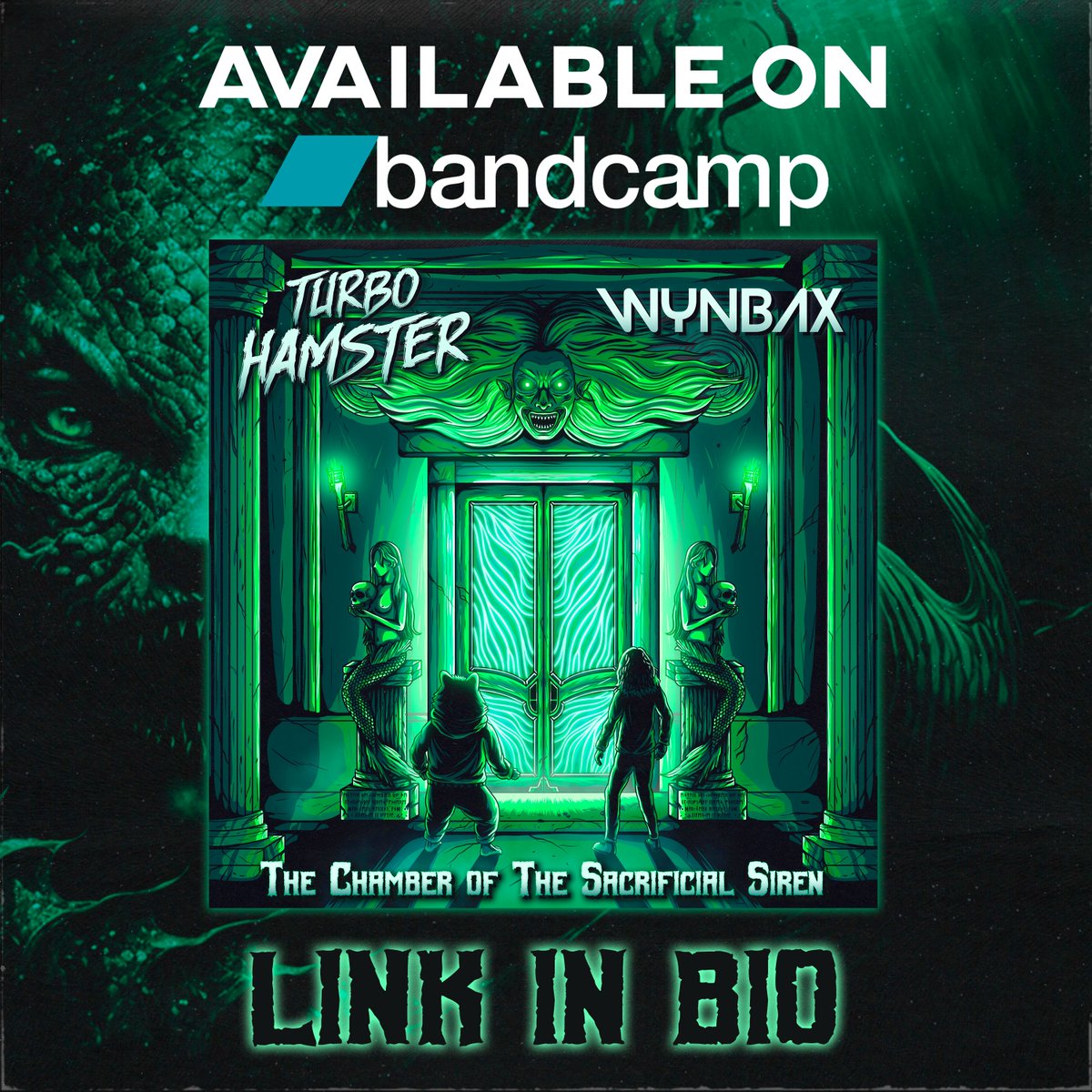 NEW SINGLE AVAILABLE ON BANDCAMP! ☠️🧜🏻
The single "The Chamber of The Sacrificial Siren" in collab with <a href="/wynbax/">Wynbax</a> is now available on Bandcamp! It's your chance to support us directly and listen to the music in advance! Follow Wynbax on social media and listen to his music!