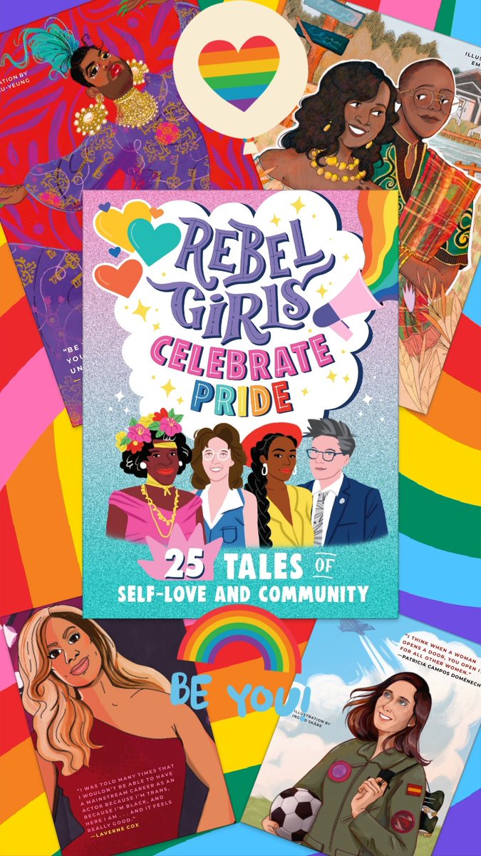 Rebel Girls Celebrate June Pride month with this fabulous collection  of 25 tales of trailblazers paving the way for acceptance, love and support.  Stunning illustrations throughout #rebelgirlscelebratepride #netgalley #rebelgirls #PrideMonth #PrideMonth2023 #Pride